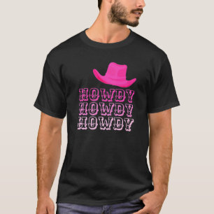 Hallo Cowboy Western Retro Vintage Landelijk Zuide T-shirt