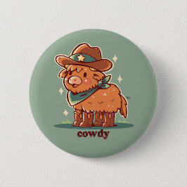 Hallo Cowdy Ronde Button 5,7 Cm
