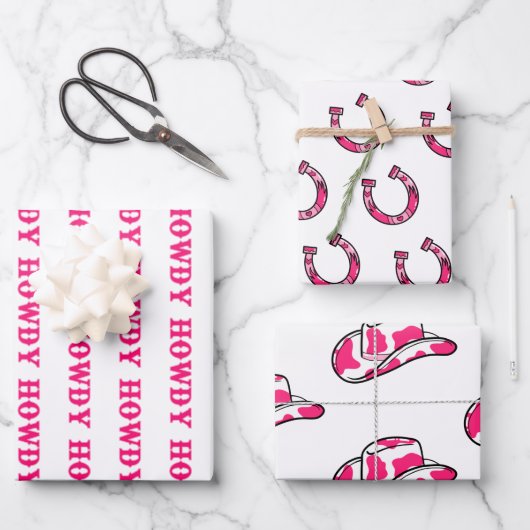 Hallo Cowgirl Disco Laatste Rodeo Bachelorette Inpakpapier Vel (Voorkant)