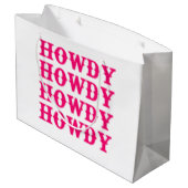 Hallo Cowgirl Disco Laatste Rodeo Groot Cadeauzakje (Achterkant Gekanteld)
