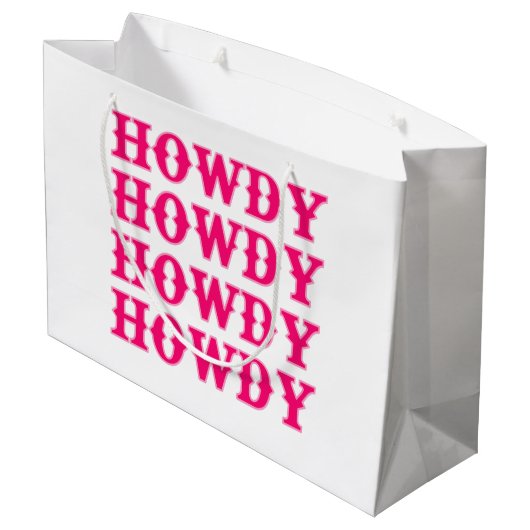 Hallo Cowgirl Disco Laatste Rodeo Groot Cadeauzakje (Achterkant Gekanteld)