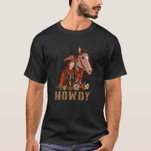 Hallo Cowgirl Western Country Zuidelijke Rodeo Ko T-shirt