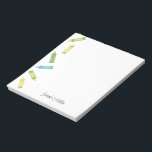 Hallo Crayon Notitieblok<br><div class="desc">Dit notitieblok heeft kleurrijke kleurpotloden</div>