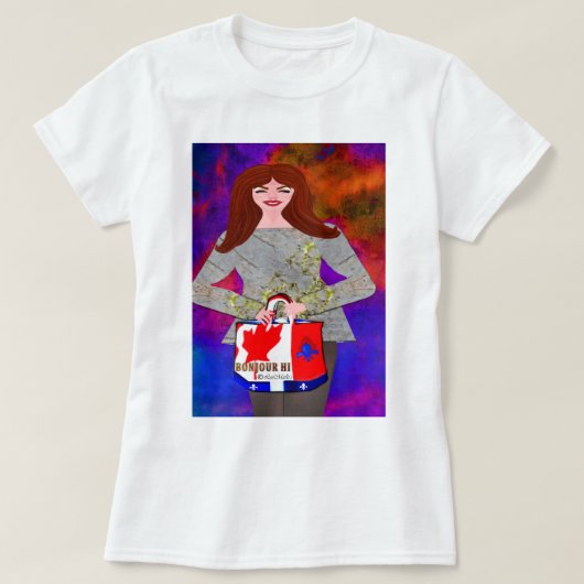 Hallo creatieve ontwerpen van LeeMariie T-shirt (Design voorkant)