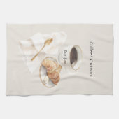 Hallo Croissant & Koffie Theedoek (Horizontaal)