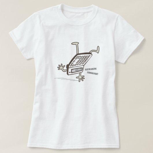 Hallo CUP (Upside Down Calculator truc) Grappige r T-shirt (Design voorkant)