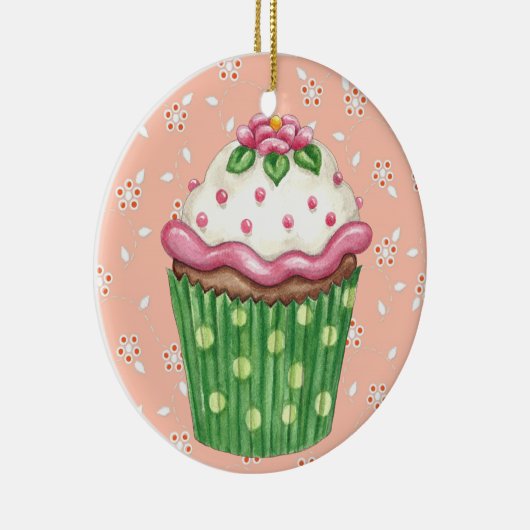hallo Cupcake! Keramisch Ornament (Rechts)