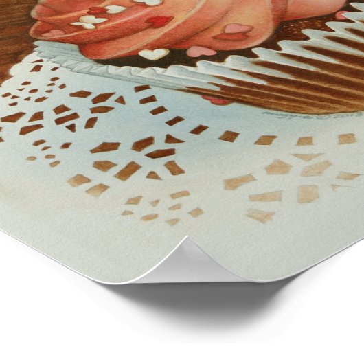 hallo Cupcake Poster (Hoek)