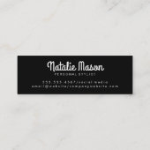 Hallo Cursief Mini Visitekaartje (Achterkant)