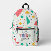 Hallo Cursus kleurrijke geometrische Bedrukte Rugzak (Voorkant)