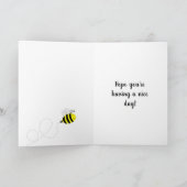 "Hallo" Cute bee Kaart voor elk ogenblik (Binnen)