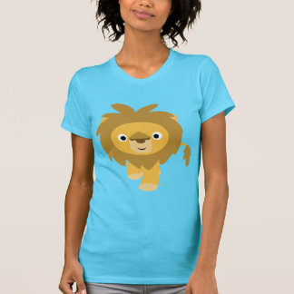 Hallo!! Cute Cartoon Leeuw Vrouwen T-shirt
