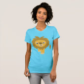 hallo! Cute Cartoon Lion Women T shirt (Voorkant volledig)