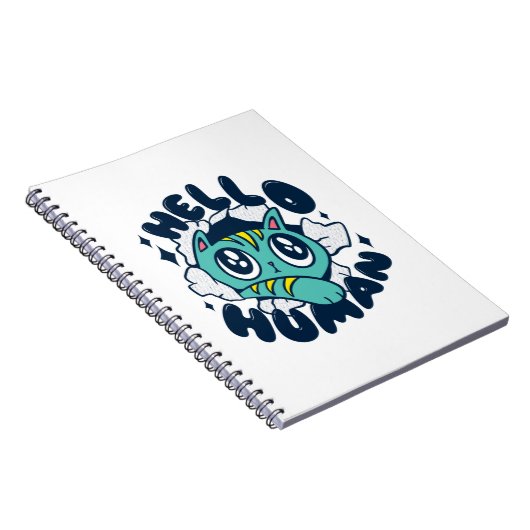 hallo Cute Cat Notitieboek (Rechterzijde)