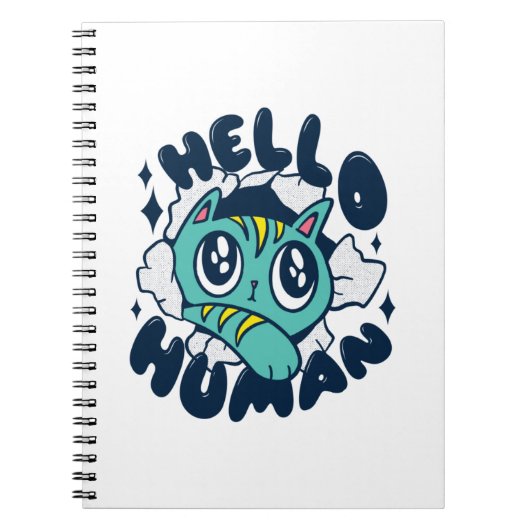 hallo Cute Cat Notitieboek (Voorkant)