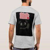 Hallo Cute Cat T-Shirt (Achterkant)