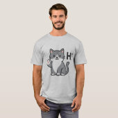 Hallo Cute Cat T-Shirt (Voorkant volledig)