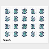 hallo Cute Cat Vierkante Sticker (Vel)