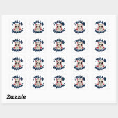 hallo Cute Cat Vierkante Sticker (Vel)