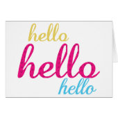 hallo Cute Colorful Hallo Gifts (Voorkant Horizontaal)