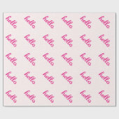 hallo Cute Colorful Hallo Gifts Cadeaupapier (Vlak)