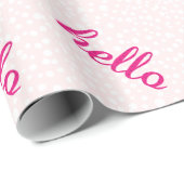 hallo Cute Colorful Hallo Gifts Cadeaupapier (Rol Hoek)