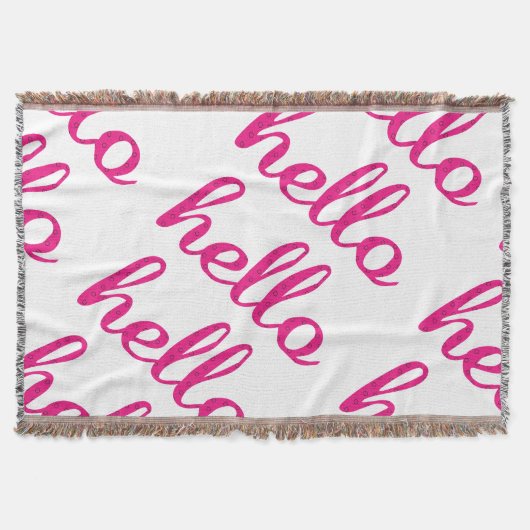hallo Cute Colorful Hallo Gifts Deken (Voorkant)