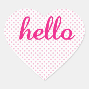 hallo Cute Colorful Hallo Gifts Hart Sticker