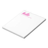 hallo Cute Colorful Hallo Gifts Notitieblok (Linkerzijde)