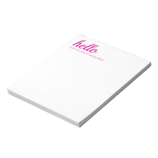 hallo Cute Colorful Hallo Gifts Notitieblok (Linkerzijde)