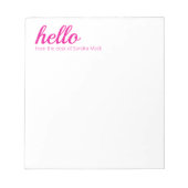 hallo Cute Colorful Hallo Gifts Notitieblok (Voorkant)