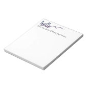 hallo Cute Colorful Hallo Gifts Notitieblok (Linkerzijde)