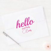 hallo Cute Colorful Hallo Gifts Ronde Sticker (Envelop)