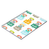 hallo Cute Colorful Hallo Notitieboek (Linkerzijde)