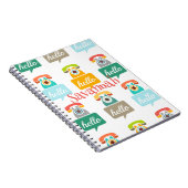 hallo Cute Colorful Hallo Notitieboek (Rechterzijde)