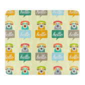 hallo Cute Colorful Hallo Snijplank (Voorkant)