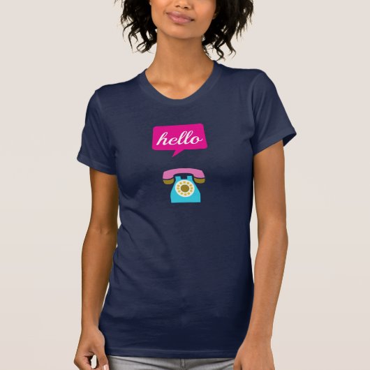 hallo Cute Colorful Hallo T-shirt (Voorkant)