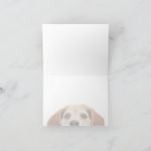hallo Cute Funny Beagle Dog Modern Trendy Blank Kaart (Binnen)