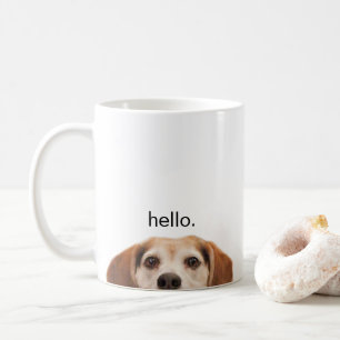 hallo Cute Funny Beagle Dog Modern Trendy Koffiemok