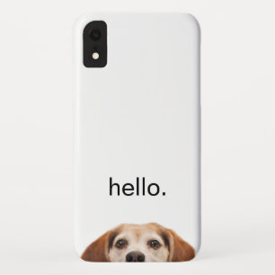 hallo Cute Funny Smiling Beagle Dog Modern Trendy Case-Mate iPhone Case