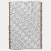 hallo Cute Gray en White Hallo Gifts Deken (Voorkant Verticaal)