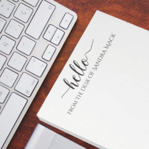 hallo Cute Retro Typography Hallo Notitieblok