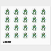 Hallo Cutie Frog Sticker – Mooie Aesthetic Ronde S (Vel)
