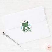Hallo Cutie Frog Sticker – Mooie Aesthetic Ronde S (Envelop)