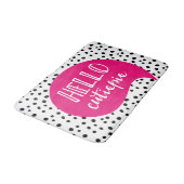Hallo CUTIE-PIE Vlekkerroze badmat (Gekanteld)
