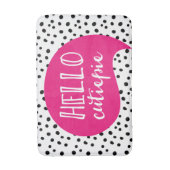 Hallo CUTIE-PIE Vlekkerroze badmat (Voorkant Verticaal)