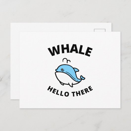 Hallo daar aankondigingskaart (Voorkant / Achterkant)