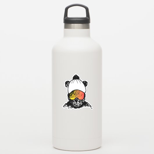 hallo Daar Beer - Sticker (Waterfles)