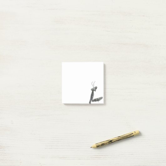 Hallo daar Bidsprinkhaan Post-it® Notes (Op bureau)