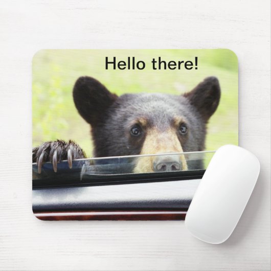 "Hallo daar!" Black Beer Mousepad Muismat (Met muis)